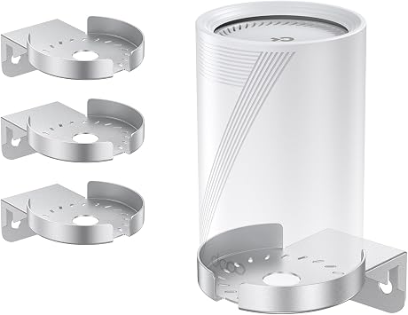 Wall Mount for TP-Link Deco WiFi 7 (BE63/BE65/BE67/BE68) & XE75 Pro/X80/X75, Heavy Duty Stainless Steel Holder with Cable Management, Space-Saving Cooling Stand, 3 Pack