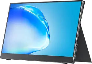 cocopar Portable Monitor 15.6 Inch 1080P FHD 60Hz 85% sRGB Travel Monitor with Speaker HDMI USB-C Second Screen for Laptop MacBook Surface PC Xbox PS4/5, VESA Mountable, with Cover Stand