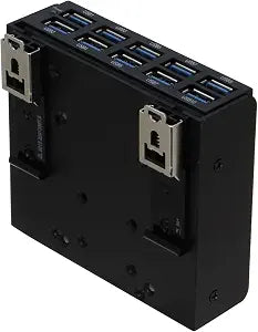 SEDNA - USB 3.1 Gen 1 (USB 3.0) 10 Port DIN-Rail Mounting Hub, for Industrial Control/Server Cabinet mounting Applications