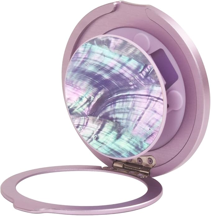Cell Phone Ring Holder, Phone Grip, Magnetic Phone Ring Stand，Ultra Thin Phone Kickstand with Finger Loop Strap, Phone Ring Holder for Mag-Safe iPhone 16/15/14/13/12 Series (Purple Shell)