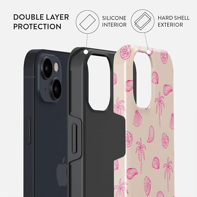 BURGA Phone Case for iPhone 14 - Cute, Trendy, Aesthetic, Pattern Phone Cover, Hard Shell Protection - fits Apple iPhone 14 Case for Women and Men