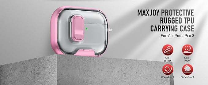 for AirPods Pro 3 Case (2025) with Phone Stand & Cleaner Kit, Cute Soft Silicone Cover for AirPods Pro 3rd Genera case with Keychain for Women Men with Keychain for Airpod Pro case(2025) Pink