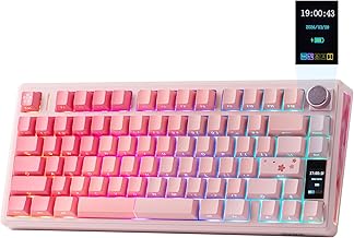 EPOMAKER TH80 V2 PRO Wireless Gaming Keyboard with Screen&Knob, 10000mAh - Image 1