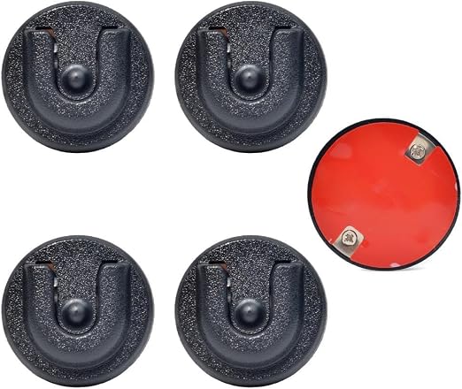 Universal Ham CB Radio Microphone Hanger, Round Knob Mic Holder Mount with Adhesive Back for Motorola HLN9073B CDM1250 CDM750 GM300 M1225 GM3688 GTX800 Kenwood TK768G TK868G TM471A (Pack of 5)