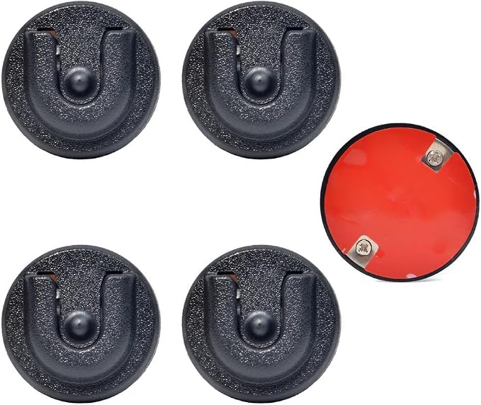 Universal Ham CB Radio Microphone Hanger, Round Knob Mic Holder Mount with Adhesive Back for Motorola HLN9073B CDM1250 CDM750 GM300 M1225 GM3688 GTX800 Kenwood TK768G TK868G TM471A (Pack of 5)