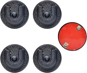 Universal Ham CB Radio Microphone Hanger, Round Knob Mic Holder Mount with Adhesive Back for Motorola HLN9073B CDM1250 CDM750 GM300 M1225 GM3688 GTX800 Kenwood TK768G TK868G TM471A (Pack of 5)