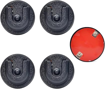 Universal Ham CB Radio Microphone Hanger, Round Knob Mic Holder Mount with Adhesive Back for Motorola HLN9073B CDM1250 CDM750 GM300 M1225 GM3688 GTX800 Kenwood TK768G TK868G TM471A (Pack of 5)