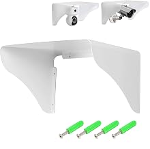 Heavy-Duty Metal Camera Sun Rain Shield, Universal Outdoor Rain & Sun Protective Cover Compatible with Ring, Arlo, Nest, Hikvision & Most Dome/Bullet Cameras - Image 1