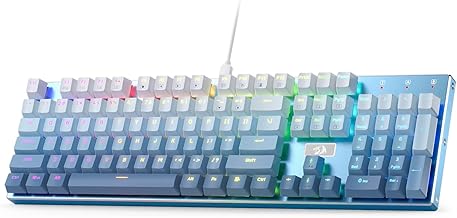 Redragon K556 Wired RGB Mechanical Gaming Keyboard, 104-Key Aluminum Board - Image 1