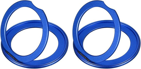 PATIKIL Phone Ring Holder, Metal 360 Rotation Magnetic Phone Grip Holder Stand with Adhesive Backing Smartphone Finger Grip Kickstand for Tablet Case Car Mount Accessory, Blue