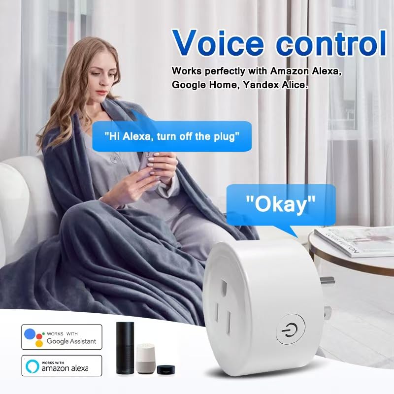 Smart WiFi Plug 4-Pack — Alexa & Google Assistant Compatible