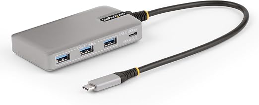 StarTech 4-Port USB-C Hub, 10Gbps, DP Alt Mode 4K 60Hz, 100W PD, Driverless