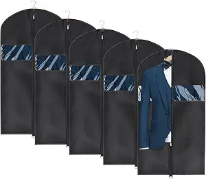 Univivi Garment Bag Suit Bag for Storage and Travel, 43 Inch, Set of 5
