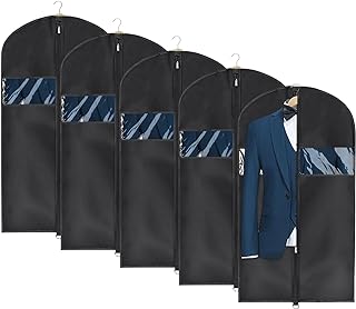 Univivi Garment Bag Suit Bag for Storage and Travel, 43 Inch, Set of 5 - Image 1