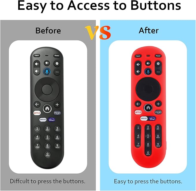 LEFXMOPHY Case Cover for Xumo MG3-R34010 Stream Box TV Remote, Silicone Protector for Pioneer Xfinity Spectrum Element 764f0000100 Remote Control