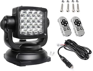Exzeit Led Spotlight for Truck 80W Searchlight, 360°Rotation Rescue Light - Image 1