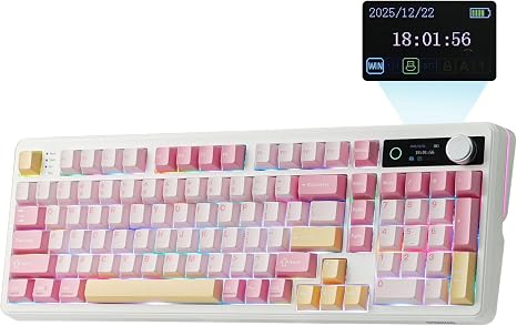 EPOMAKER TH99 PRO 96% Mechanical Keyboard with Screen & Knob, 10000mAh
