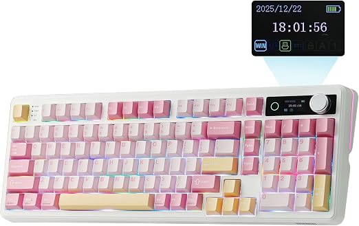 EPOMAKER TH99 PRO 96% Mechanical Keyboard with Screen & Knob, 10000mAh