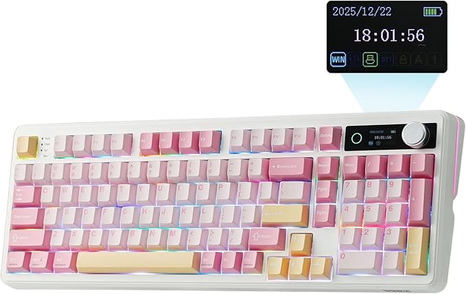 EPOMAKER TH99 PRO 96% Mechanical Keyboard with Screen & Knob, 10000mAh