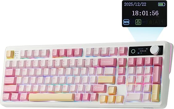 EPOMAKER TH99 PRO 96% Mechanical Keyboard with Screen & Knob, 10000mAh