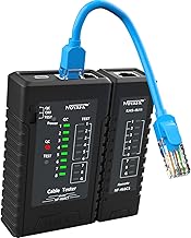 YILTION NF-468CS Network Cable Tester Telephone & Continuity Tester Ethernet Cable Mapper for RJ45/RJ11/RJ12/CAT5/CAT6/POE Test UTP/STP Network Test Tool (Black) - Image 1