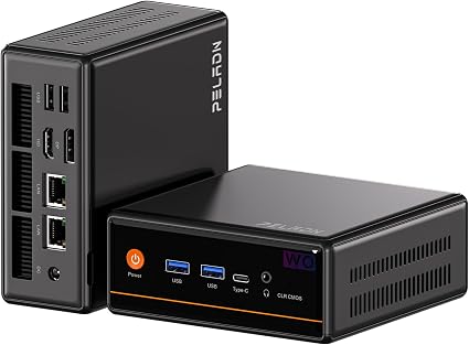 PELADN Mini PC, Ryzen 5 5600H,16GB DDR4(Dual-Slot Upgradeable)/512GB SSD