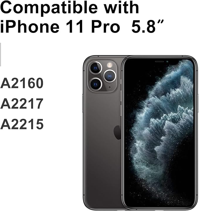LL TRADER Screen Replacement for iPhone 11 Pro LCD Display 5.8 Inch Touch Screen iPhone 11 Pro Display Digitizer iPhone 11 Pro Frame Assembly Repair Tool with Model A2160, A2217, A2215 New 2025 USA