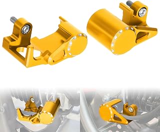 Monkey125 Temperature Sensor O2 Oxygen Sensor Cover Compatible with Monkey 125 (JB03) CT125 Trail 125 (JA65) GROM/ MSX125 (JC92) DAX 125 (JB04) All Year 3D CNC Motorcycle Sensor Guard (Gold) - Image 1