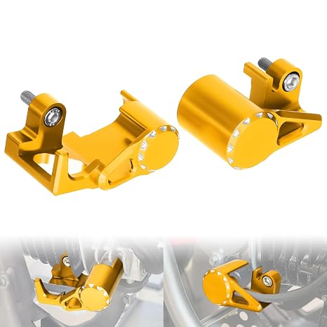 Monkey125 Temperature Sensor O2 Oxygen Sensor Cover Compatible with Monkey 125 (JB03) CT125 Trail 125 (JA65) GROM/ MSX125 (JC92) DAX 125 (JB04) All Year 3D CNC Motorcycle Sensor Guard (Gold)