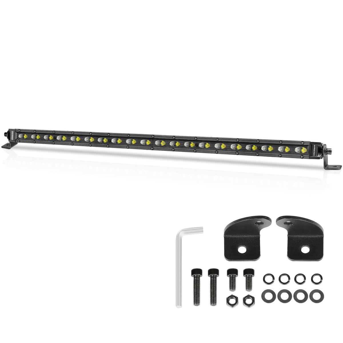 OFFROADTOWN 20 Inch Single Row LED Light Bar 100W CREE LED Offroad Lights