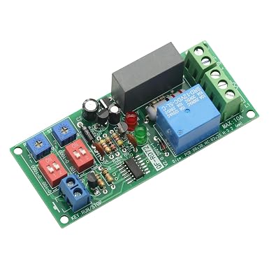 Dual Time Adjustable Cycle Delay Timing Relay Repeat ON Off Switch Infinite Loop Timer Module AC 100V 110V 120V 220V 230V 240V Timer Relay