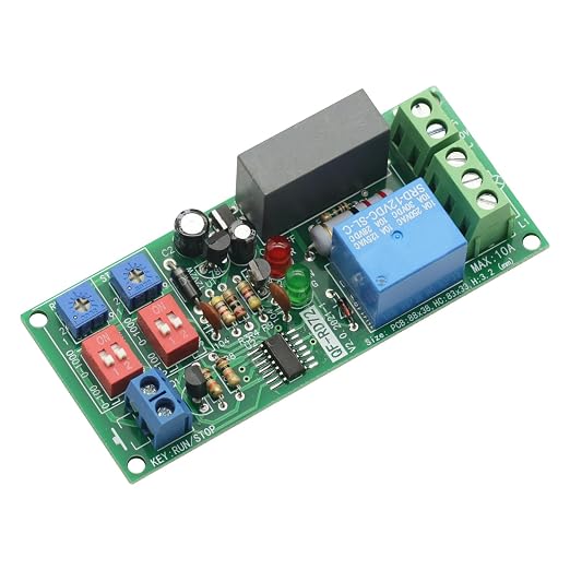 Dual Time Adjustable Cycle Delay Timing Relay Repeat ON Off Switch Infinite Loop Timer Module AC 100V 110V 120V 220V 230V 240V Timer Relay