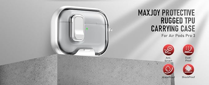for AirPods Pro 3 Case (2025) with Phone Stand & Cleaner Kit, Cute Soft Silicone Cover for AirPods Pro 3rd Genera case with Keychain for Women Men with Keychain for Airpod Pro case(2025) White