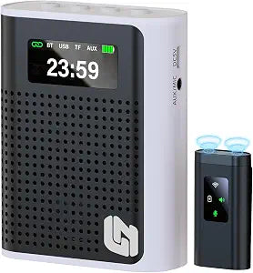2026 New Upgraded Voice Amplifier Wireless Microphone with Magnetic Lavalier, LED Display Screen, Rechargeable Portable Microphone Speaker for Teachers, Classroom, Yoga, Meetings, Speeches, Tours