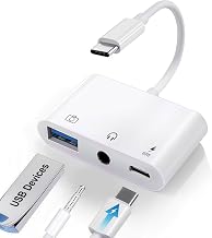 USB C to 3.5mm Audio Adapter with 60W PD Fast Charging Port, 3-in-1 Aux to Type C Multi-Function Adapter, USB C to USB Adapter Compatible with iPhone 17/16/15, iPad Pro, MacBook, Galaxy S26 & More - Image 1