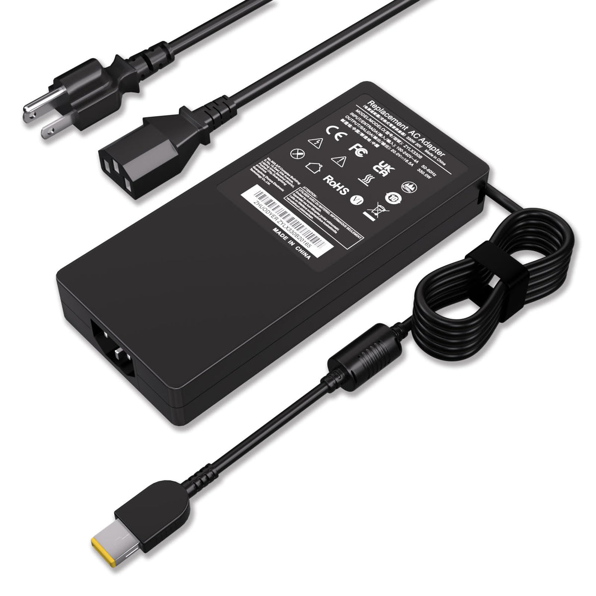 330W for Lenovo Laptop Charger Square Tip Fit for Lenovo Legion ThinkPad - Image 1