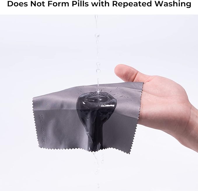 K&F Concept 10 Pack Lens Cleaning Cloth 15X18CM, Washable Reusable Microfiber Cleaning Cloth for Camera Lenses, Glasses, Screens, Cameras, Eyeglasses, LCD TV Screens
