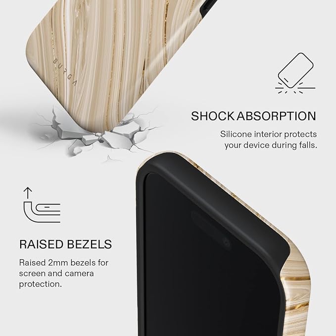 BURGA Phone Case for iPhone 17 - Cute, Trendy, Aesthetic, Pattern Phone Cover, Hard Shell Protection - fits Apple iPhone 17 Case for Women and Men