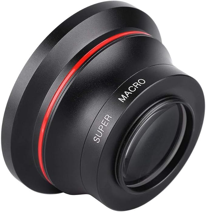 Cell Phone Camera Lens Attachment, Macro Lens 0.39X Super Wide Angle Lens with 37mm Phone Clip for DV Cameras Mobile Phones