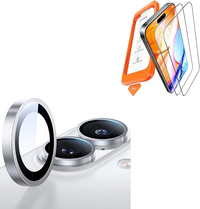 UltraGlass for iPhone 16 (Screen Protector+ Camera Protector) White Titanium