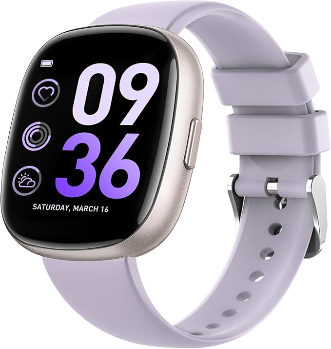 Sanorum Smart Watches for Men Women Fitness: Fitness Tracker with Blutooth Call 24H Heart Rate Sleep Monitor 5ATM Waterproof 120+ Sport Mode Smartwatch Compatible with iPhone Android Phones