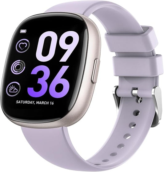 Sanorum Smart Watches for Men Women Fitness: Fitness Tracker with Blutooth Call 24H Heart Rate Sleep Monitor 5ATM Waterproof 120+ Sport Mode Smartwatch Compatible with iPhone Android Phones