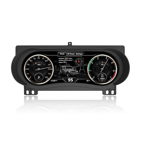 Digital Instrument Cluster Display for Jeep Wrangler JL/Gladiator 2018-2023