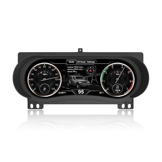 Digital Instrument Cluster Display for Jeep Wrangler JL/Gladiator 2018-2023