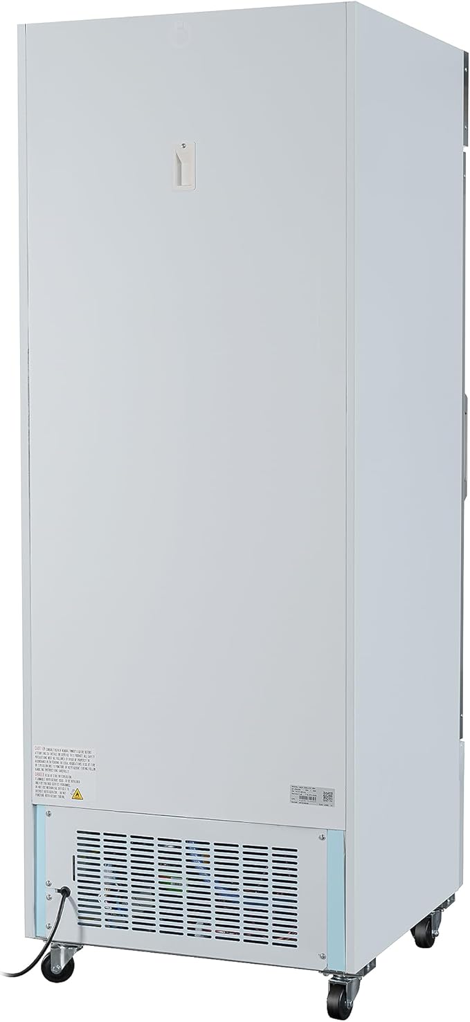 KoolMore MDF-1GD-23C-WH 31 in. Commercial One Glass Door Display Upright Freezer Merchandiser in White 23 Cu. Ft