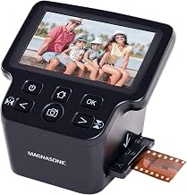 Magnasonic All-in-One 24MP Film Scanner with Large 5" Display & HDMI, Converts 35mm/126/110/Super 8 Film & 135/126/110 Slides into Digital Photos, 128MB Built-in Memory (FS71)