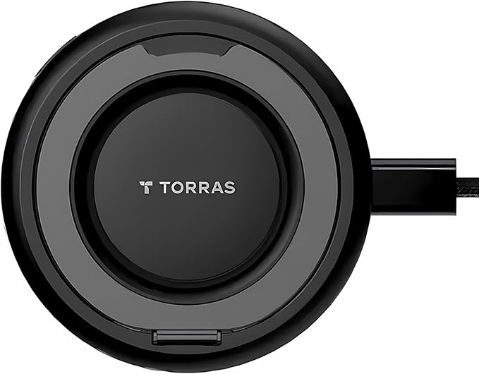 TORRAS Qi2.2 25W Wireless Charger, Magnetic Charger for Phone 17 16 15 14 13, Samsung Galaxy S26 S25, Phone Wireless Charger, Phone Charger Stand with Cable, Black