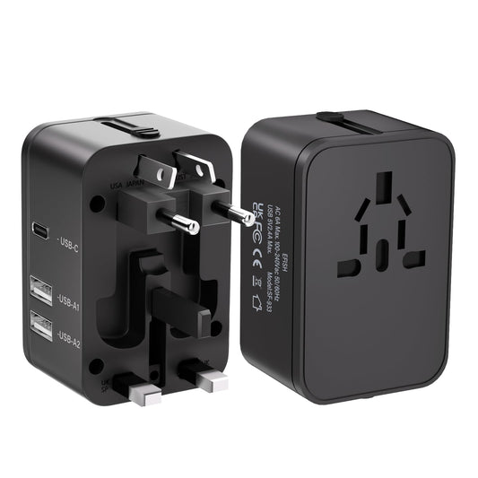 EFISH International Travel Plug Adapter,Universal AC Power Plug Converter