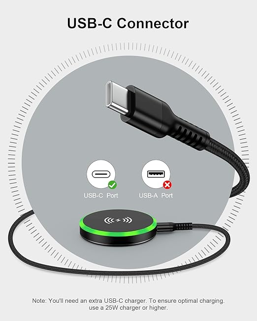 Android MagSafe Wireless Charger Pad with Stand??15W Fast Charging Magnetic Pad for Samsung Galaxy S25 Ultra/S24, iPhone 17/16e/15/14, Google Pixel 9a/10 Pro XL, AirPods, Qi-Enabled Cordless Charger