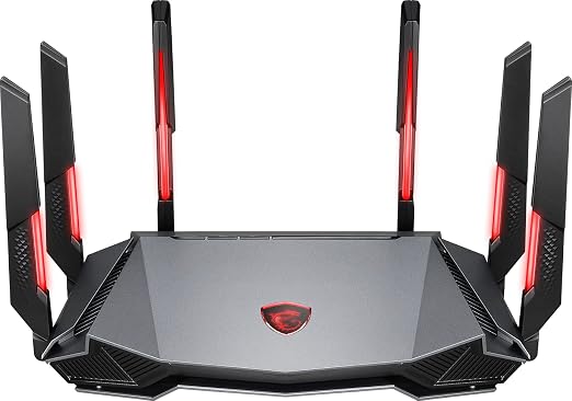 MSI Radix AXE6600 WiFi 6E Tri-Band Gaming Router, AI QoS, RGB, 1.8GHz Quad-Core Processor, MU-MIMO, Tri Band Gigabit Wireless, 8-Stream, High Speed Long Range Gaming Router - Image 6